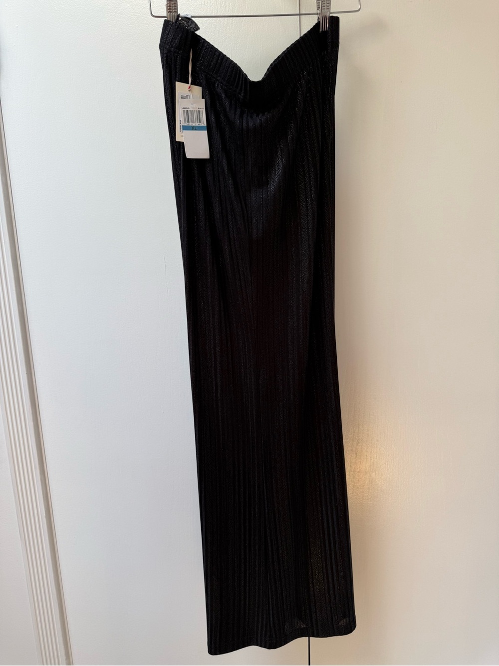 Johnny Was Jenna Metallic Black Pleated Easy Pants Size XL